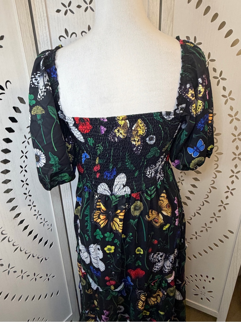 Dressed in LALA Folklore Fairy Smocked Butterfly Dress - Picture 12 of 16